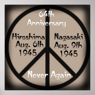 Aldrig mer än Hiroshima/Nagasaki-årsdagen Poster