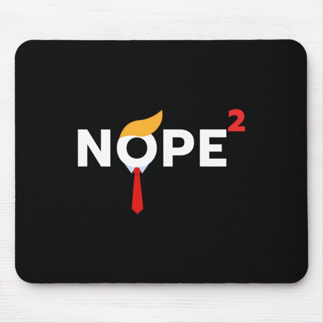 Aldrig mer lustigt Trump Wig Politisk Costume Demo Musmatta (Framsidan)