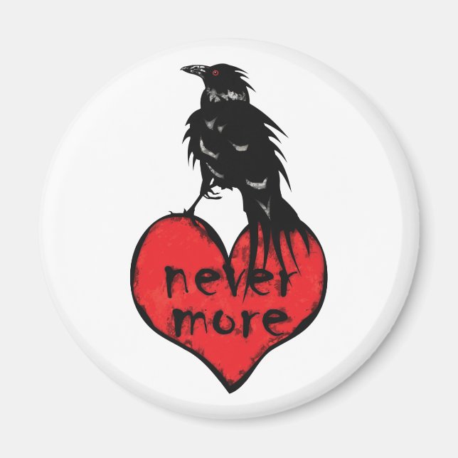 Aldrig mer Raven Magnet (Framsidan)