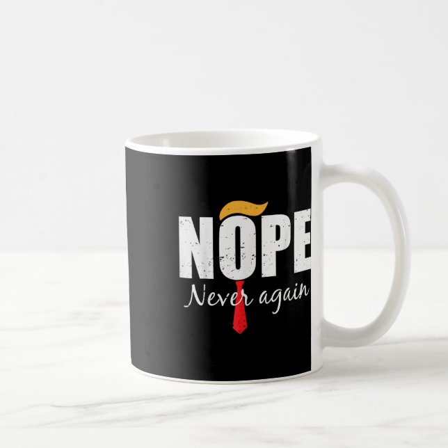 Aldrig mer roligt Trump Hair 3 Kaffemugg (Höger)
