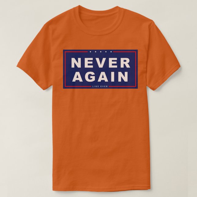 Aldrig mer t shirt (Design framsida)