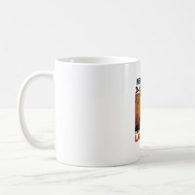 Aldrig Mind Häxa Var försiktig Labrador Halloween  Kaffemugg (Vänster)