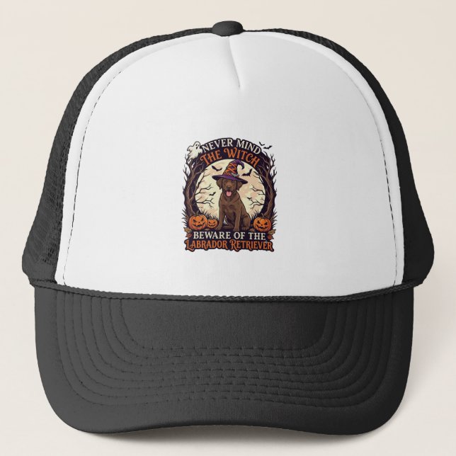 Aldrig Mind Witch Beware Labrador Retriever Hallow Keps (Framsida)