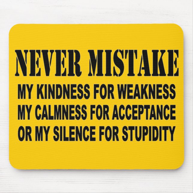 ALDRIG MISTAKE MUSMATTA (Framsidan)