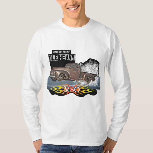 Aldrig mot Ole Heavy T Shirt (Framsida)