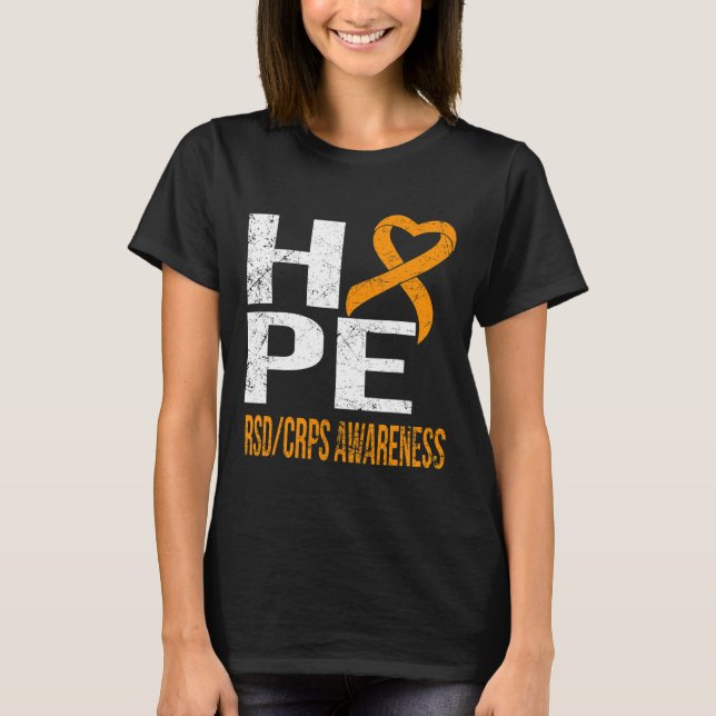 ALDRIG NÅGONSIN GE UP HOPP RSDCRPS AWARENESS T S SHIRT (Framsida)