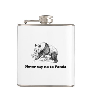 Aldrig något att säga inte till pandaen fickplunta