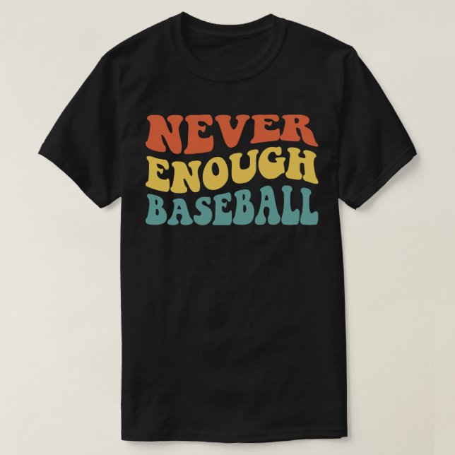 Aldrig nog Baseball IV T Shirt (Design framsida)