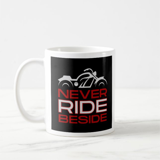 Aldrig Ride Beside Kaffemugg (Vänster)