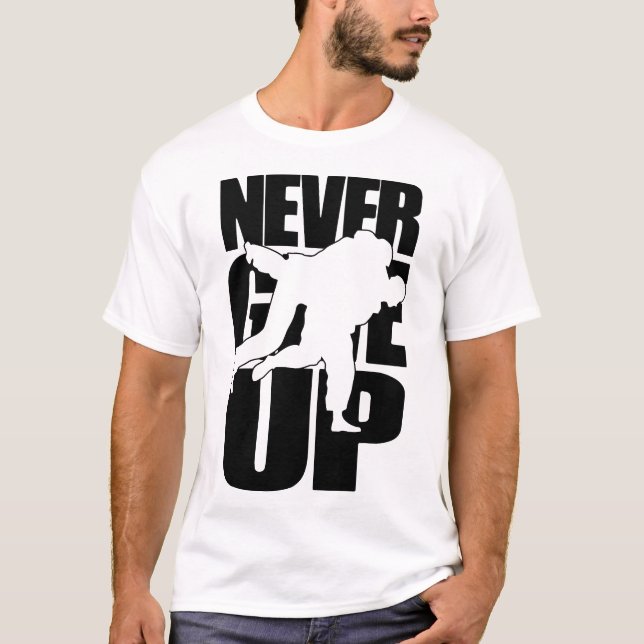 Aldrig Sambo Ge Up T Shirt (Framsida)