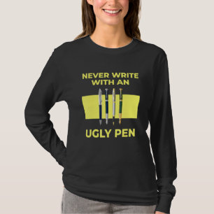 Aldrig Skriva med en Student-lärare i ugn T Shirt