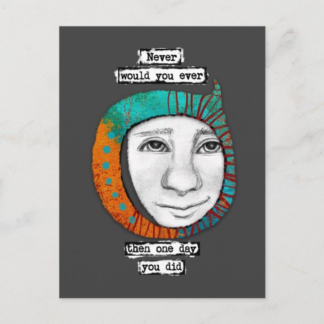 Aldrig skulle jag någonsin vykort (Framsida)