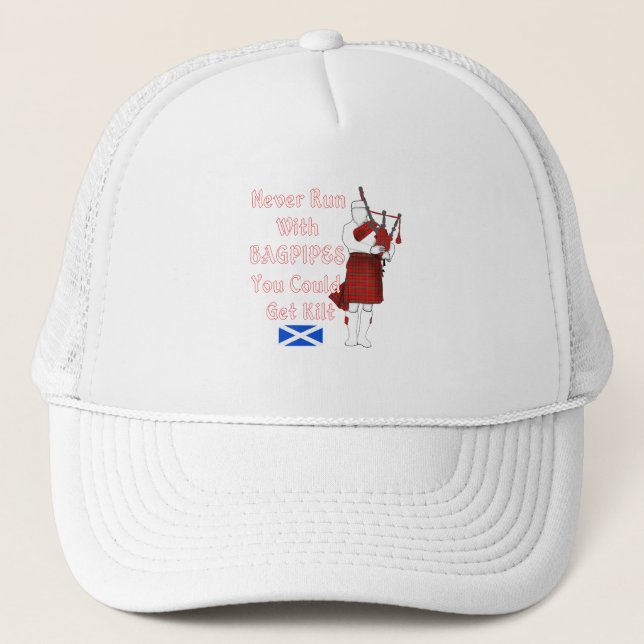 Aldrig Springa med väskor kan man få kilt Keps (Framsida)