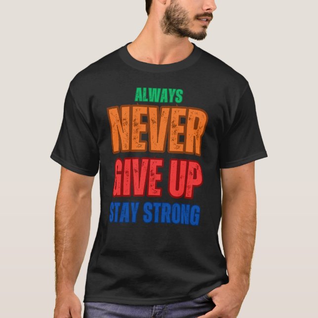 ALDRIG STARKA STARKA STARKA I GE T SHIRT (Framsida)