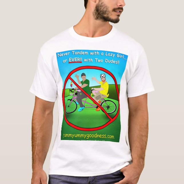 Aldrig tandem cykel med två Dudes!! Tröja (Framsida)