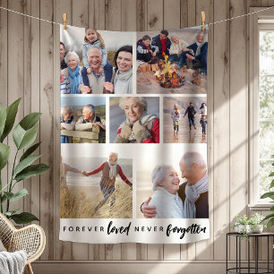 Aldrig tidigare glömt 7 fotominnesbilder fleecefilt