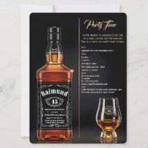 Åldrig Till Perfektion Whiskeyflaska Anpassad Föde