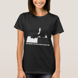Aldrig tillkännage ditt drag innan du gör dem t shirt