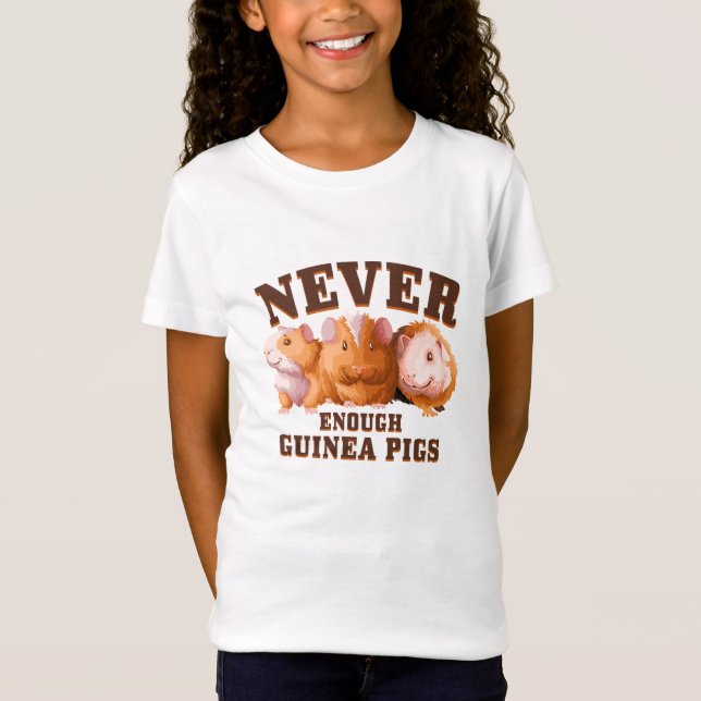 Aldrig tillräckligt med Guinea Grisar T-Shirt (Framsida)