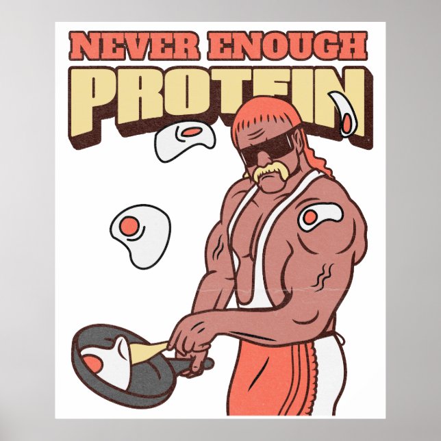 Aldrig tillräckligt med protein poster (Framsidan)