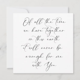 Aldrig tillräckligt med tid med er Bröllop-årsdag