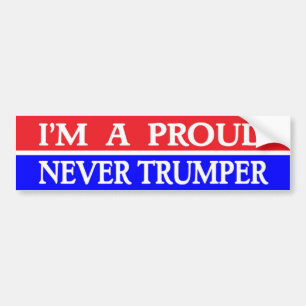 ALDRIG TRUMPER Bumper Sticker 2020 Val Bildekal