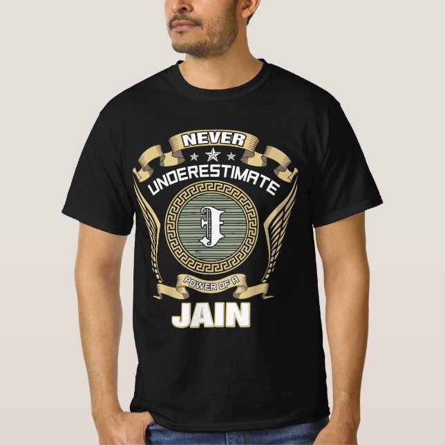 ALDRIG_UNDERESTIMAT_POWER_OF_A_JAIN T SHIRT (Framsida)