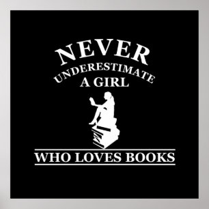 aldrig underskatta en flicka som kärlek bokar poster