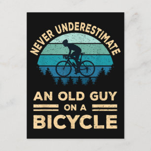 Aldrig underskatta en gammal kille på en cykel? tilläggskort