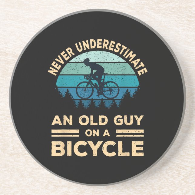 Aldrig underskatta en gammal kille på en cykel? underlägg (Framsidan)
