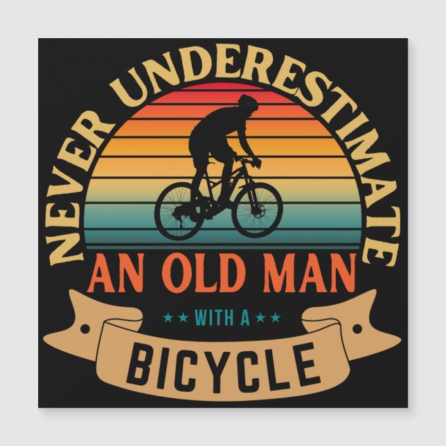 Aldrig underskatta en gammal man med en cykel (Framsida)