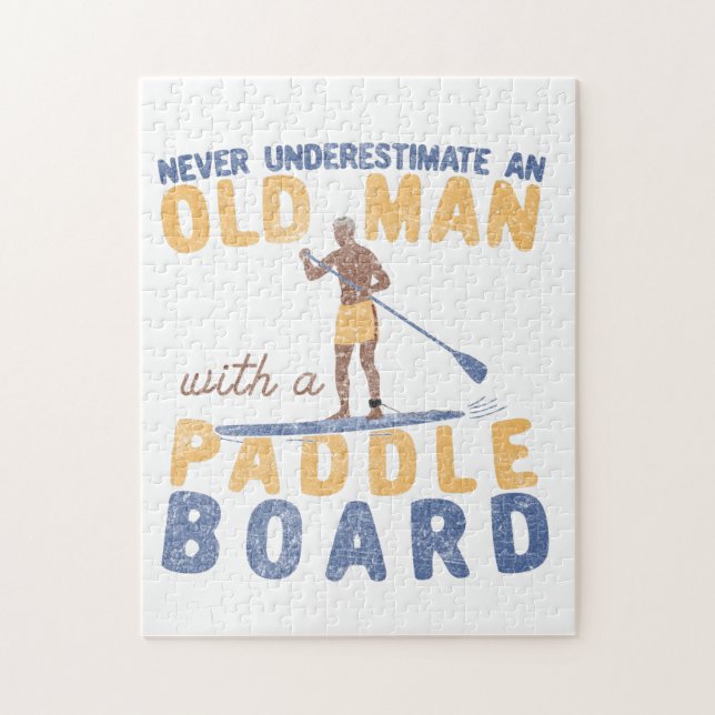 Aldrig underskatta en gammal man med en sadelstyre pussel (Vertikal)