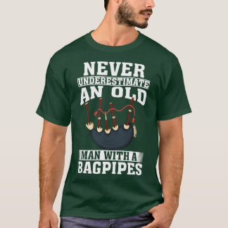 Aldrig underskatta en gammal man med en väska t shirt