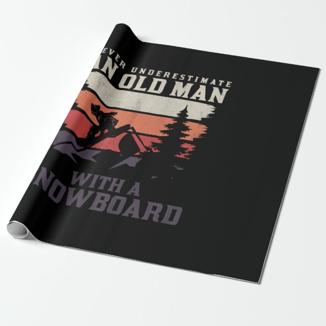 aldrig underskatta en gammal man med snowboard presentpapper (Utrullad)