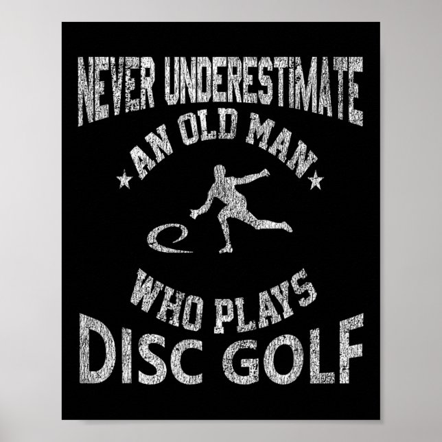 Aldrig underskatta en gammal mans discgolfnöd poster (Framsidan)
