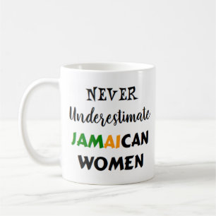 aldrig underskatta jamaicankaffe mugg