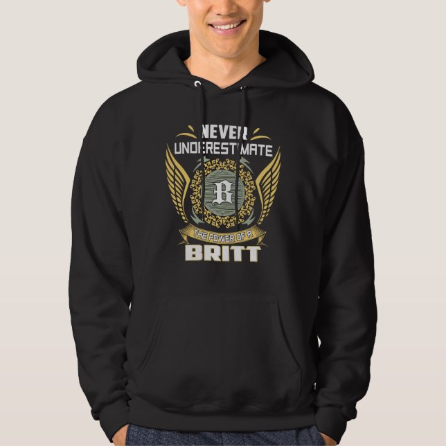 Aldrig Underskatta Kraften Hos En Britt Hoodie (Framsida)