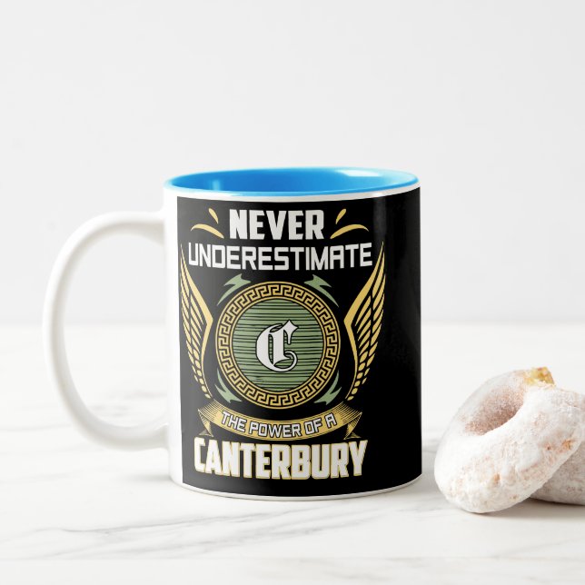 Aldrig Underskatta Kraften Hos En Canterbury Två-Tonad Mugg (Med munk)