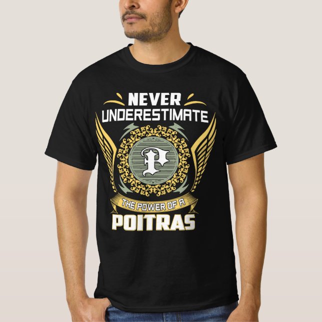 Aldrig Underskatta Kraften Hos En Poitras T Shirt (Framsida)