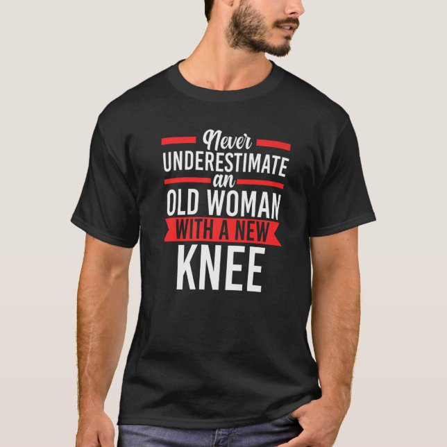 Aldrig Understimat Titanium Knee Surgery Repl T Shirt (Framsida)
