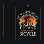 Aldrig Undervärdera En Gammal Kille På En Cykel Vykort<br><div class="desc">Aldrig Undervärdera En Gammal Kille På En Cykel</div>