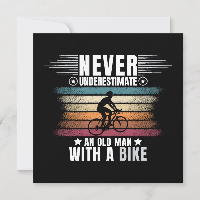 Aldrig Undervärdera En Gammal Man På En Cykel (Framsida)