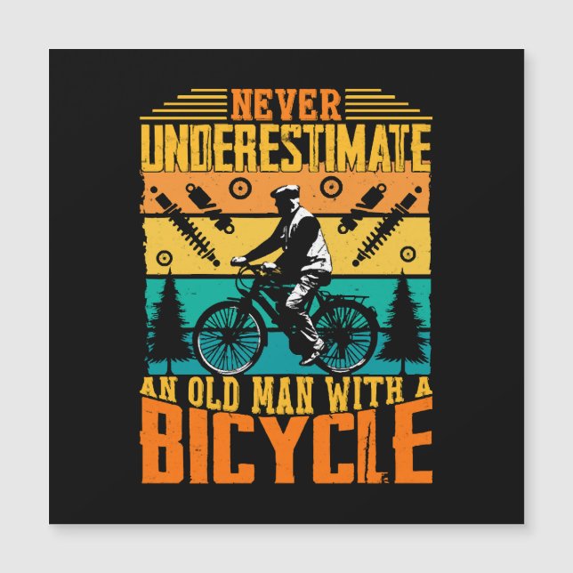 Aldrig Undervärdera En Gammal Man På En Cykel (Framsida)