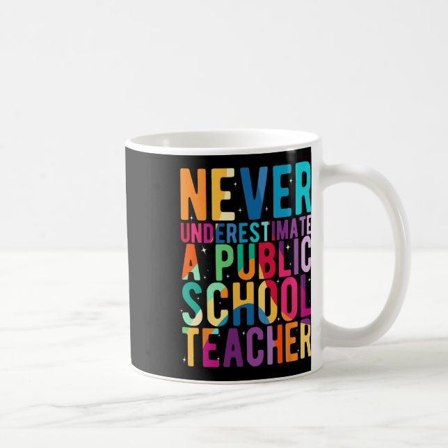 Aldrig Undervärdera En Lärare I Folkeskolan Harris Kaffemugg (Höger)