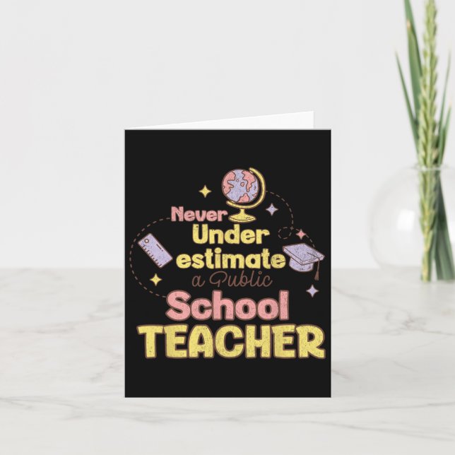 Aldrig Undervärdera En Lärare På En Folkhögskola T Kort (Framsida)