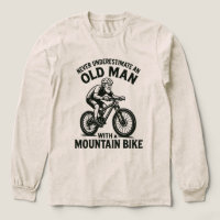 Aldrig Undervärdera Gammal Man Med En Mountainbike