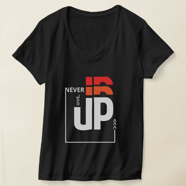 aldrig upp t shirt (Laydown)