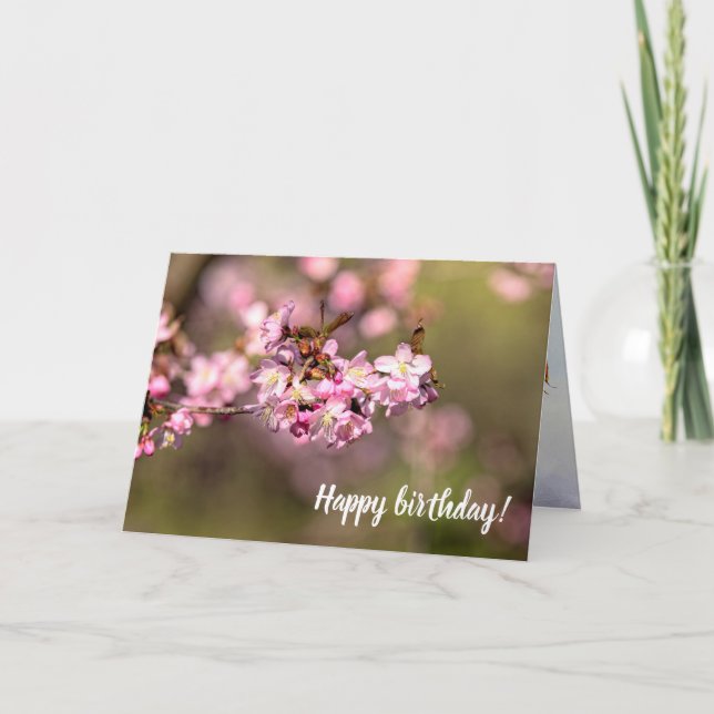 Aldrig upphöra med Blommarna av Sakura Cherry Kort (Framsida)