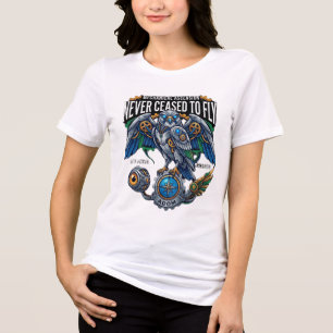 Aldrig Upphört Att Flyga Mekanisk Uppstigning Cybe T Shirt