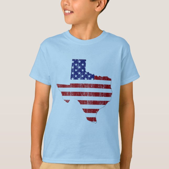 ÅLDRIG US-FLAGGA TEXAS TEE (Framsida)